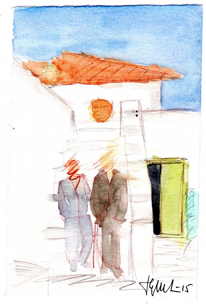 Henry Miller and George Katsimbalis on Hydra 1939